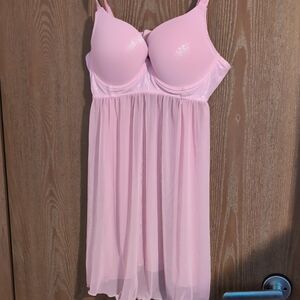 Elegant Pink Women's Babydoll Lingerie